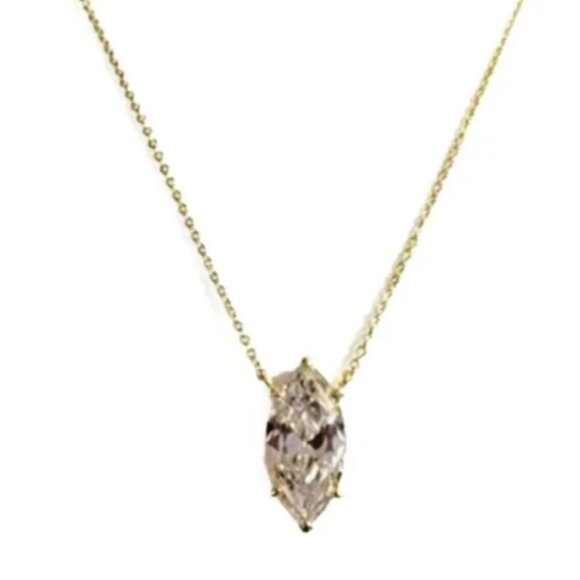 Melinda Maria Jewelry - Melinda Maria Grand Marquis Cut Diamondette Pendant NWT